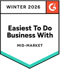 G2 Winter 2026 Easiest To Do Business With Mid-Market